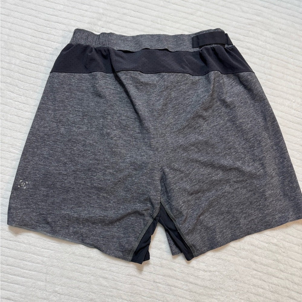 lululemon athletica Charcoal and Black Men's Athletic Shorts
